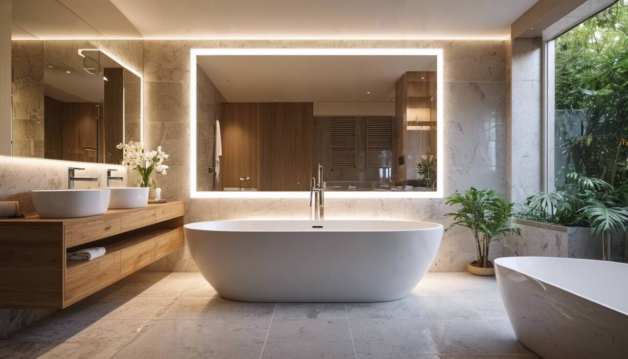 Upplev Lyxiga Badrumsspeglar med LED-Belysning – Se Här!