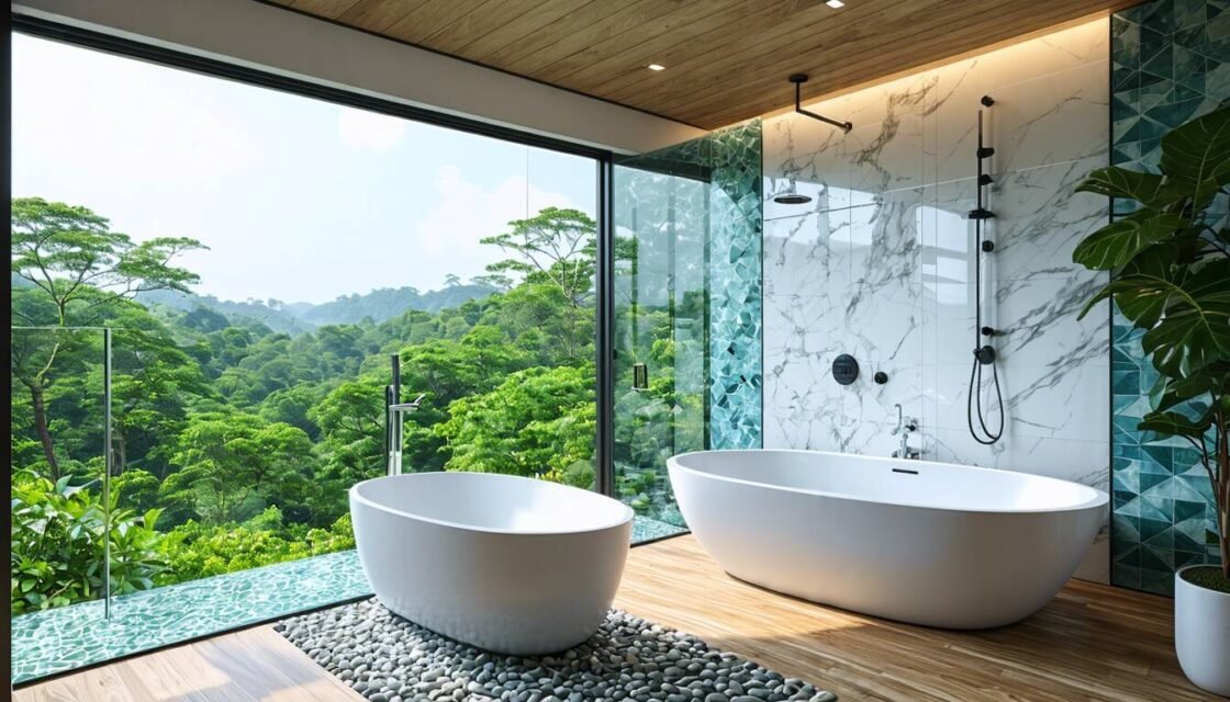 Inspirerande kakeldesign för badrummet – Hitta din stil!