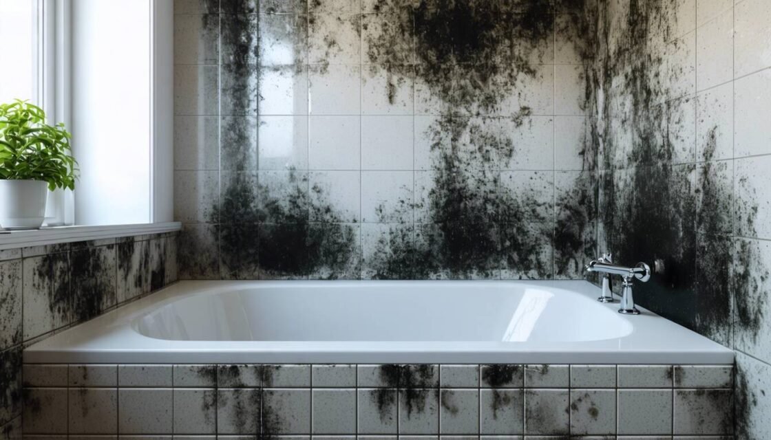 Svartmögel i badrummet: identifiera, förebygga och ta bort