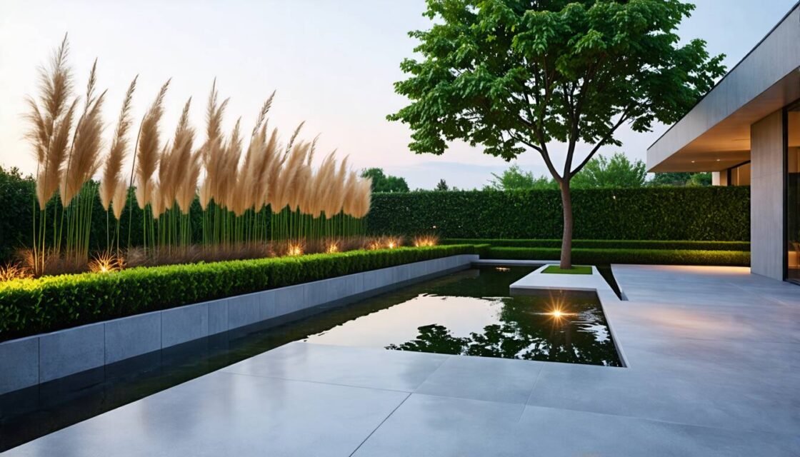 Skapa en modern minimalistisk trädgård