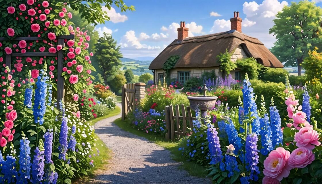 Skapa en romantisk cottage garden: Design & växtval