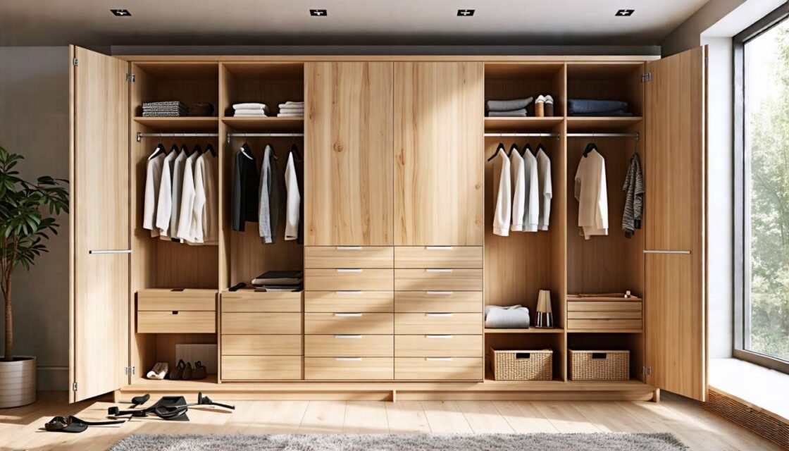 Bygga platsbyggd garderob – guide med material & steg