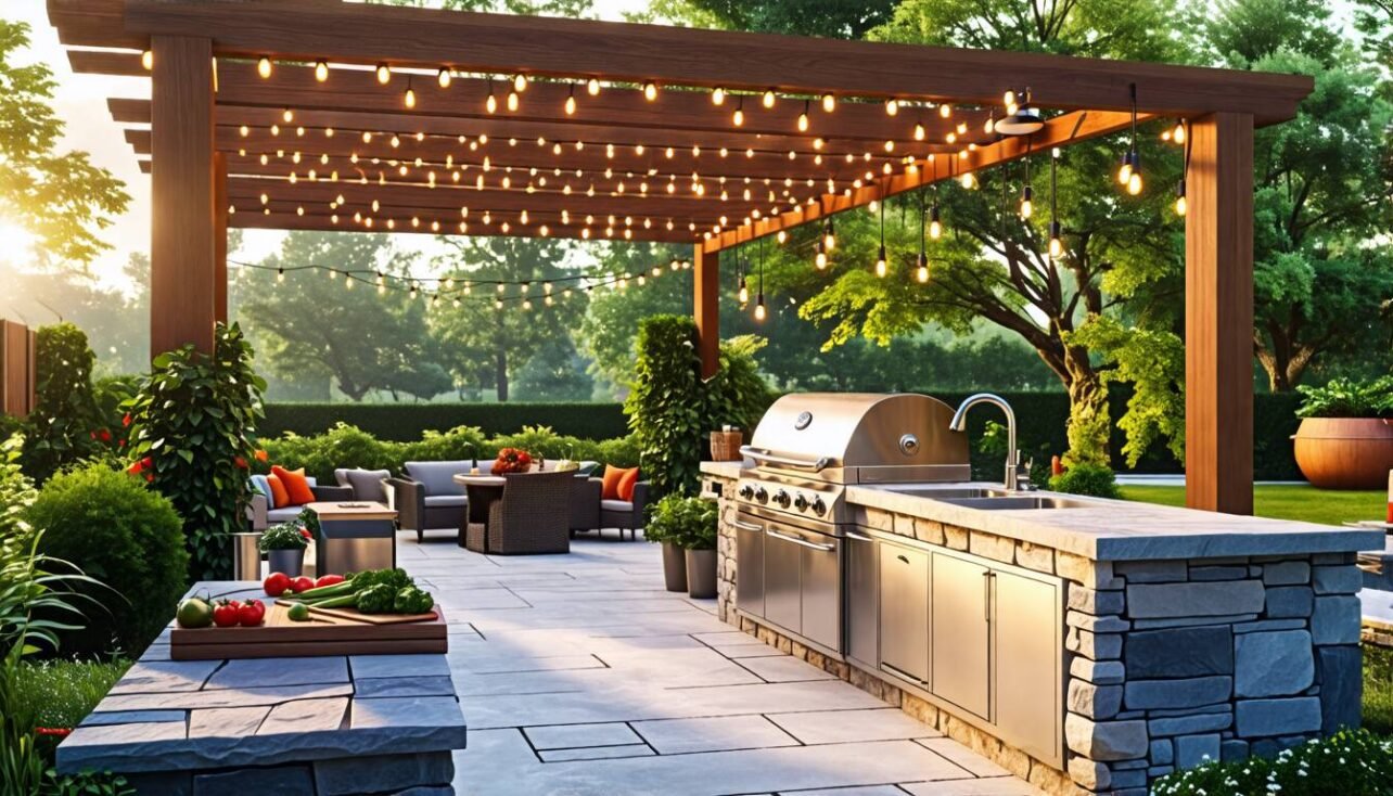 Bygg ditt eget utekök 2025: Guide med ritningar & DIY-tips