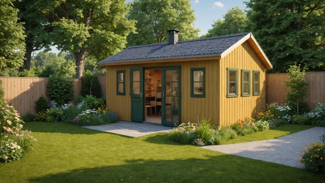 Bygg en mysig friggebod: Extra rum i trädgården