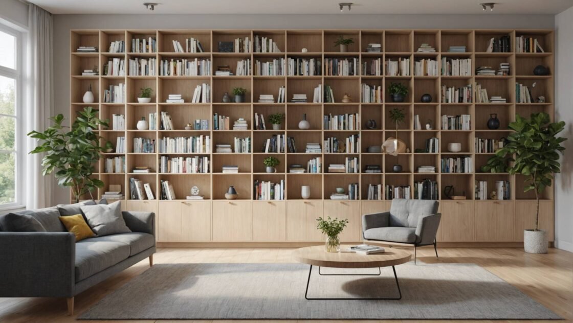 Gör-det-själv platsbyggd bokhylla: Maximera ytan