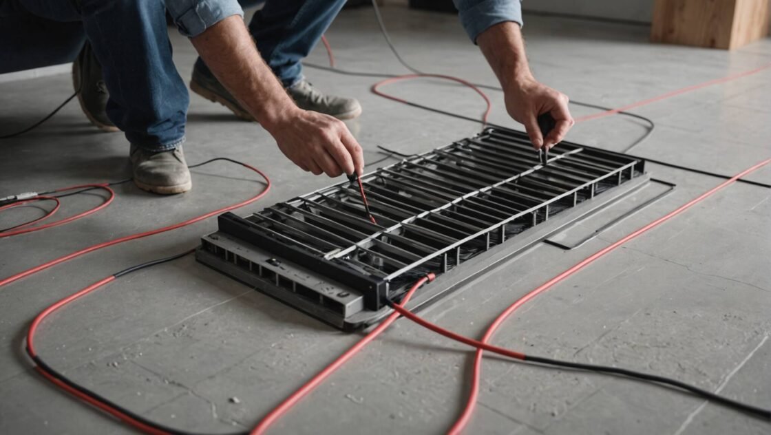 Lägg kabelgolv: Värme under fötterna
