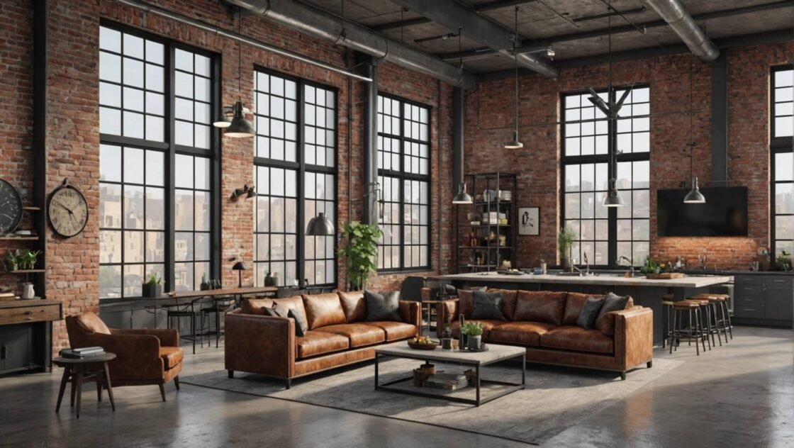 Industriell chic: Rått möter elegant i hemmet