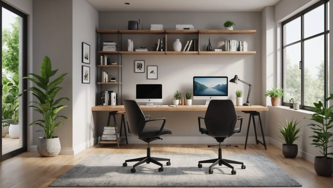 Hemmakontor i vardagsrummet: Snyggt och praktiskt