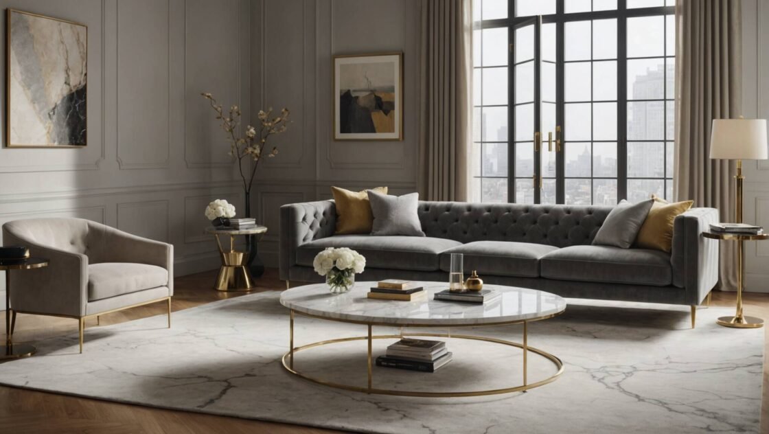 Naturlig lyx: Inred med marmor och mässing