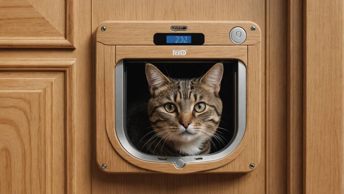 Kattlucka med chip: Slipp objudna gäster