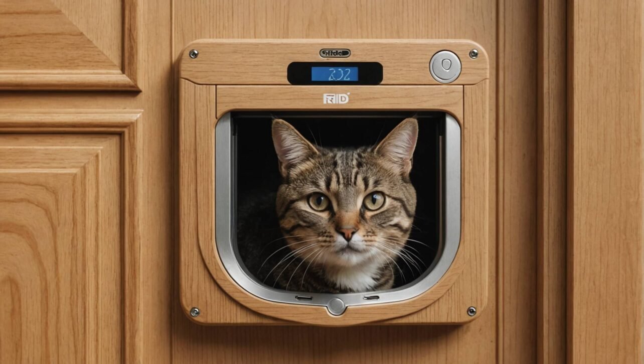 Kattlucka med chip: Slipp objudna gäster