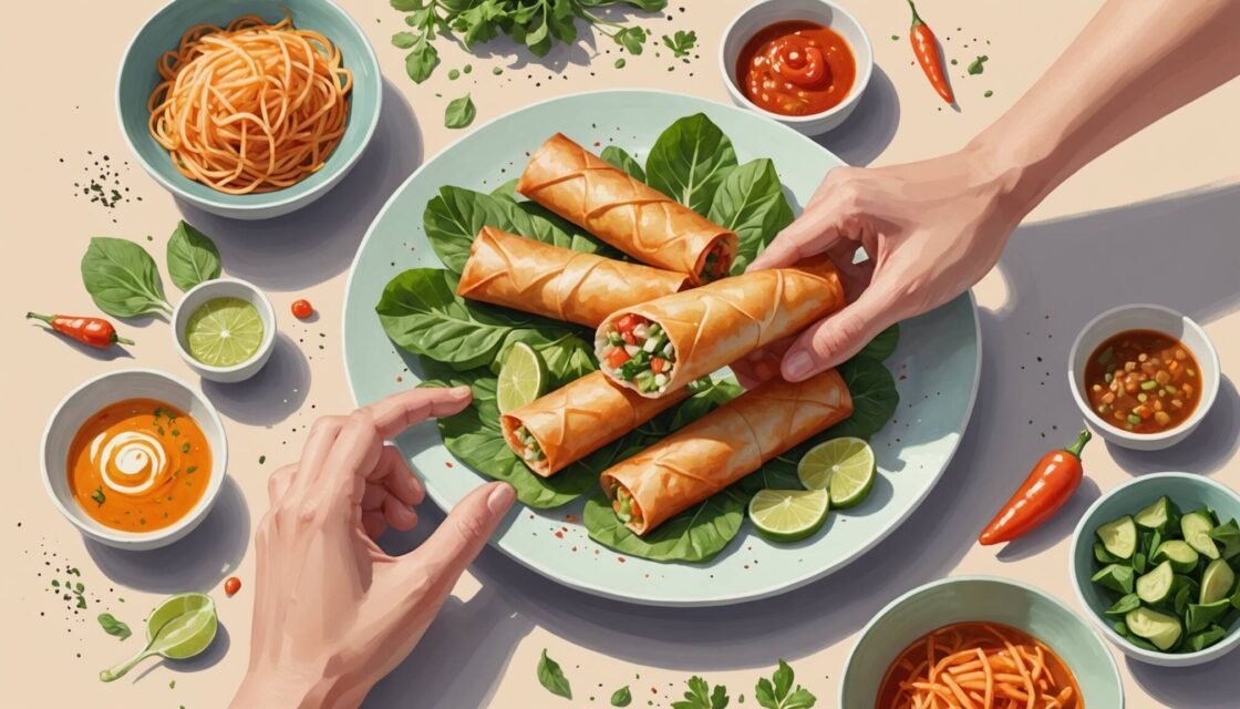 hemlagade vårrullar