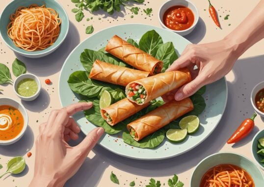 hemlagade vårrullar