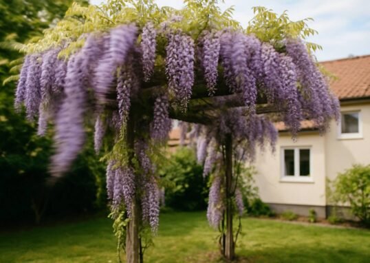 Lär dig allt om blåregn pergola - från material och konstruktion till plantering, skötsel och underhåll. Skapa en vacker blomstrande oas i din trädgård.