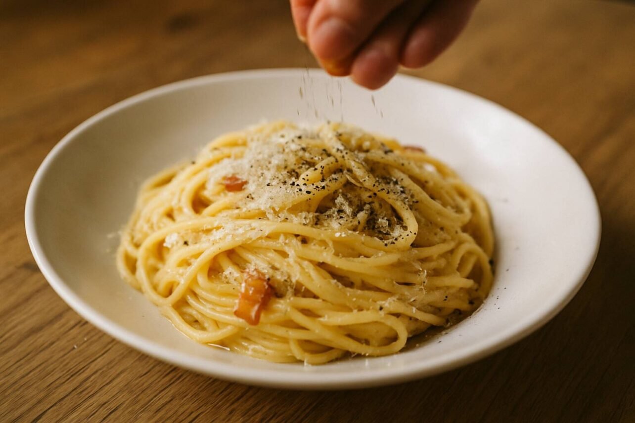 Lär dig laga autentisk italiensk carbonara med våra professionella tips. Undvik vanliga misstag och upptäck moderna variationer av denna älskade pastarätt.