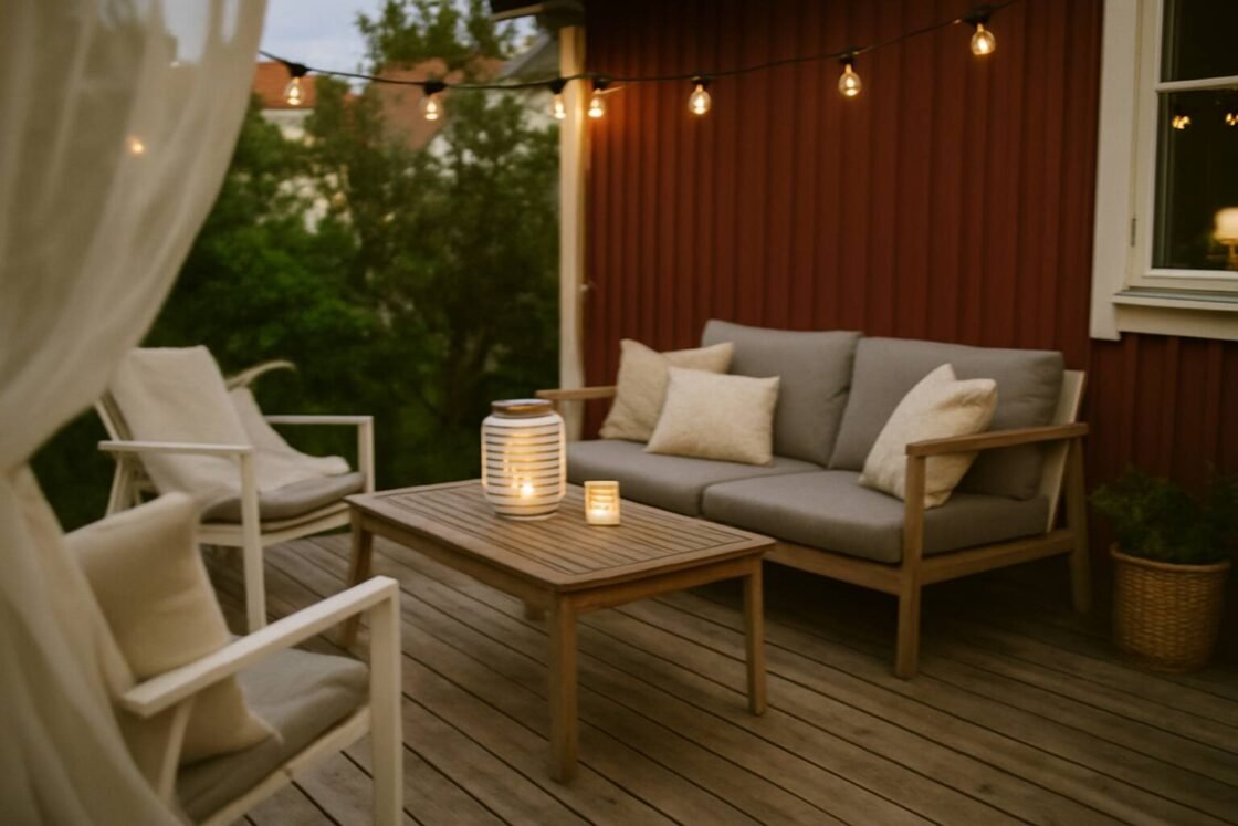 Designa din drömuteplats med trendiga idéer för 2025! Från skandinavisk minimalism till smart belysning - tips för att skapa ditt perfekta uterum.