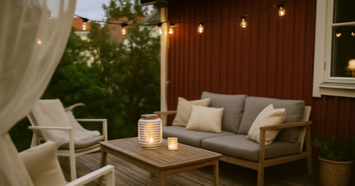 Designa din drömuteplats med trendiga idéer för 2025! Från skandinavisk minimalism till smart belysning - tips för att skapa ditt perfekta uterum.