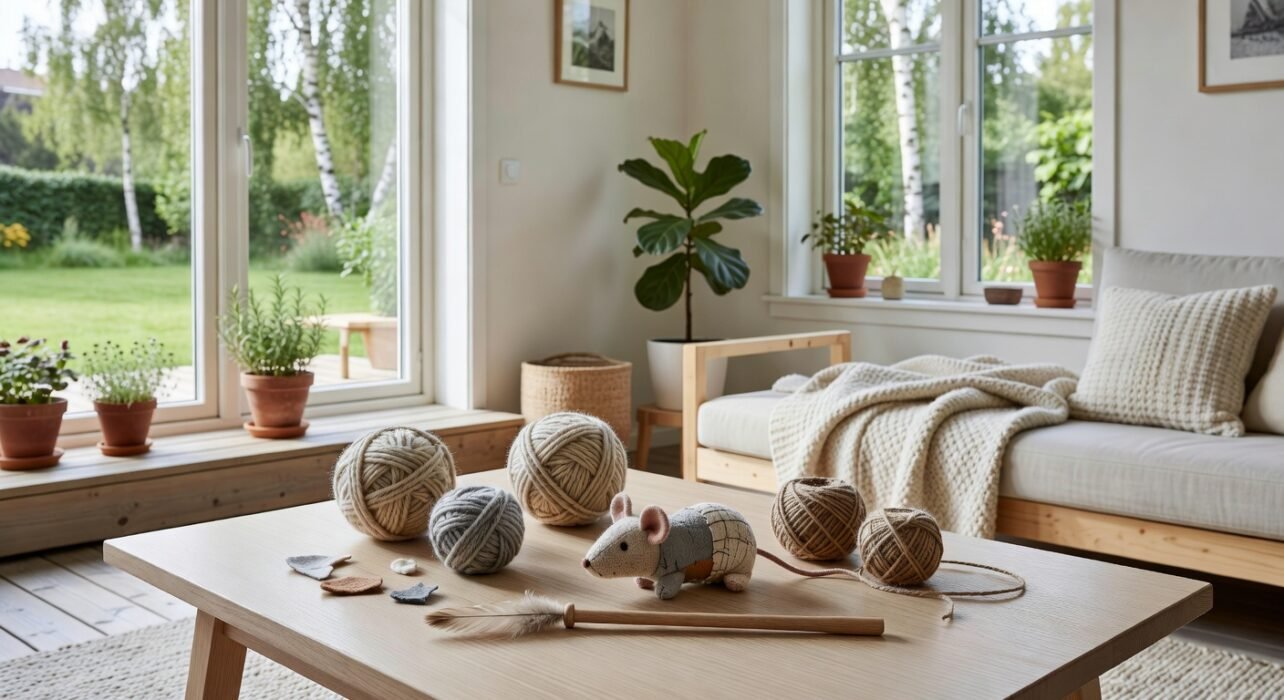 Kattleksaker DIY – Enkla och roliga leksaker att göra själv